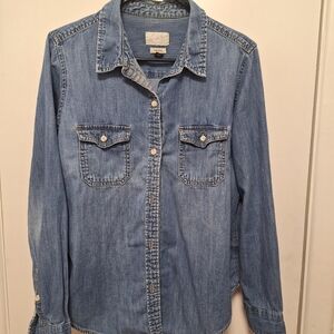 Universal Thread Denim Button-Up Shirt